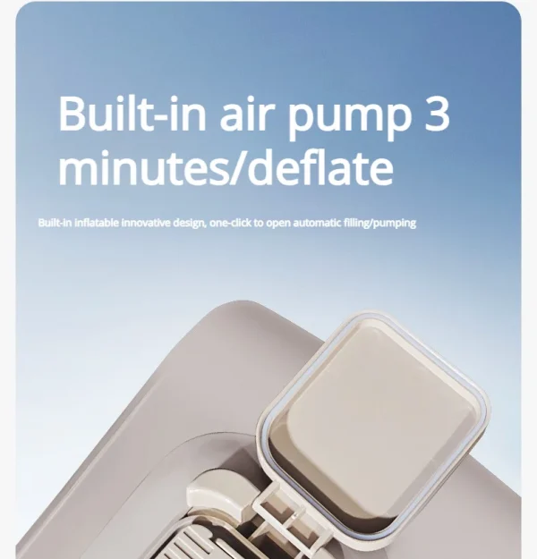 مرتبة هوائية خلفية للسفر أوتوماتيكية للسيارة، سرير محمول ذكي AI قابل للنفخ للنوم في السيارة