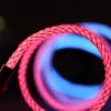 Fast Charging RGB Cable 100W Breathing Light 66W Type C USB C Data Cable for iPhone Samsung Huawei 30W Quick Charge for Xiaomi