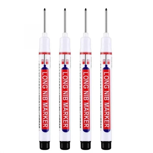 4 قطعة/المجموعة 20 مللي متر ثقب عميق طويل بنك الاستثمار القومي رئيس علامات للمعادن ثقب القلم مقاوم للماء الحمام النجارة الديكور متعددة الأغراض