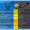 كومفاست 1300 ميجابت في الثانية محول 2.4 جيجا و 5 جيجا هرتز Usb بطاقة الشبكة محول واي فاي لاسلكي مكاسب عالية 4 * 6dbi هوائي سطح المكتب لينكس واي فاي استقبال