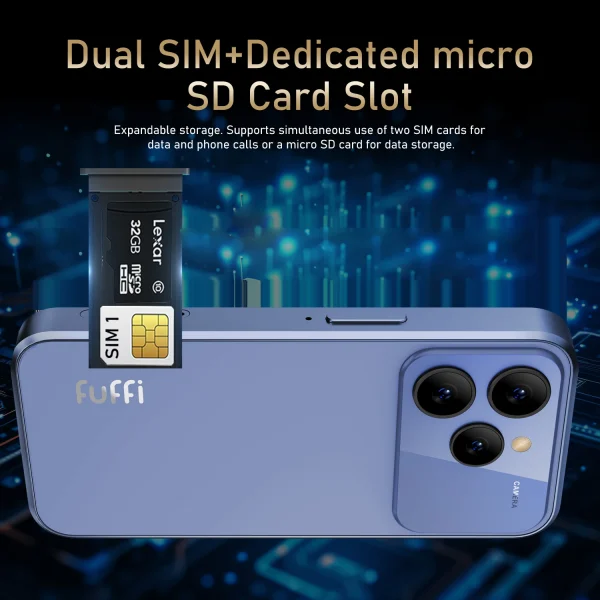 هاتف ذكي صغير FUFFI M17 Pro يعمل بنظام الأندرويد ومعرف الوجه محمول 8.1 هاتف محمول صغير بشاشة 3.75 بوصة عالي الدقة وذاكرة قراءة فقط 16 جيجابايت وبطارية 1500 مللي أمبير في الساعة ه