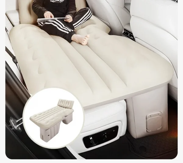 مرتبة هوائية خلفية للسفر أوتوماتيكية للسيارة، سرير محمول ذكي AI قابل للنفخ للنوم في السيارة