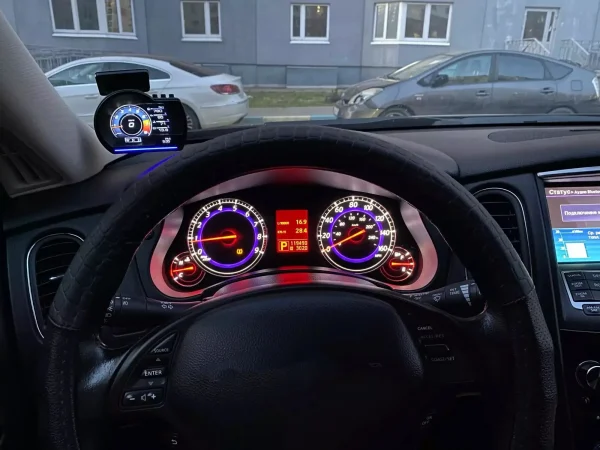 أحدث A501 شاشة عرض علوية للسيارة obd2 سيارة ذكية HUD مقياس توربو عداد المسافات الرقمي إنذار الأمن المياه والزيت درجة حرارة دورة في الدقيقة مقياس تلقائي