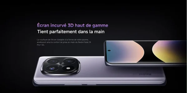 Xiaomi Redmi Note 14 Pro Plus 5G، NFC، Snapdragon®7s Gen 3، شاشة AMOLED 1,5K بوصة، 120 هرتز، كاميرا 200 ميجابكسل، بطارية 5110 مللي أمبير، الشاحن غير متضمن