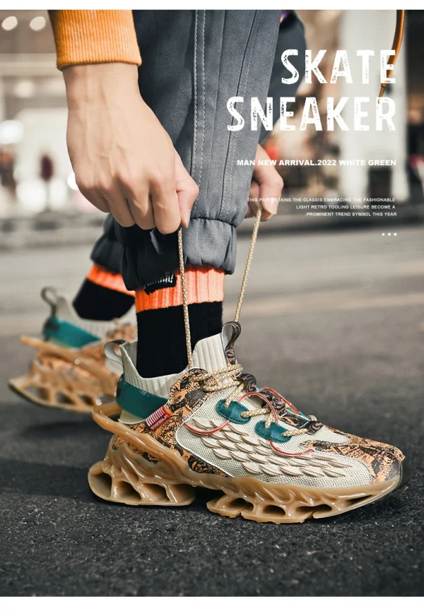 🔹 حذاء رياضي رجالي كاجوال بدون كعب