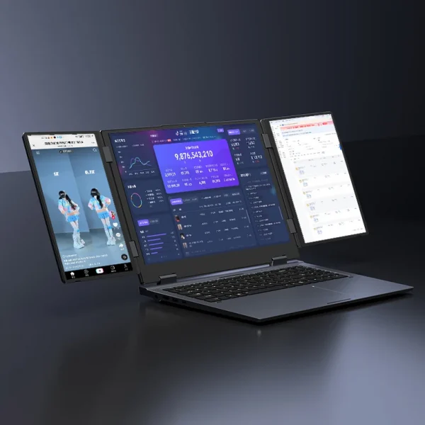 16 Inch Triple-Screen Laptop I7-1260P 12th Gen Wifi 6 Max 64GB RAM 4TB SSD Portable Monitor 3 Screen Laptop Student PC