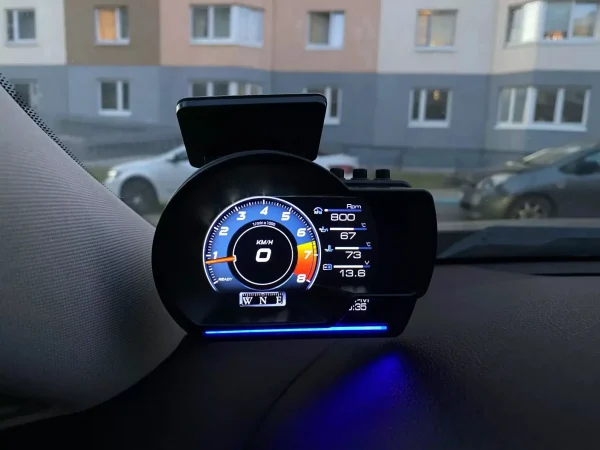 أحدث A501 شاشة عرض علوية للسيارة obd2 سيارة ذكية HUD مقياس توربو عداد المسافات الرقمي إنذار الأمن المياه والزيت درجة حرارة دورة في الدقيقة مقياس تلقائي