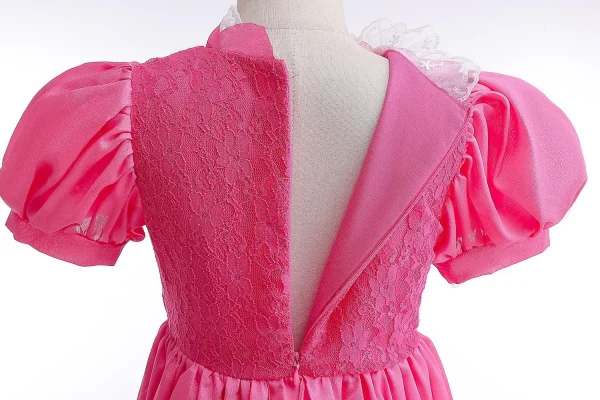 زي الخوخ التنكري للفتيات، فستان الأميرة الفاخرة التنكري الوردي، كرنفال، حفلة عيد ميلاد، أفلام الأطفال، ملابس الحفلات