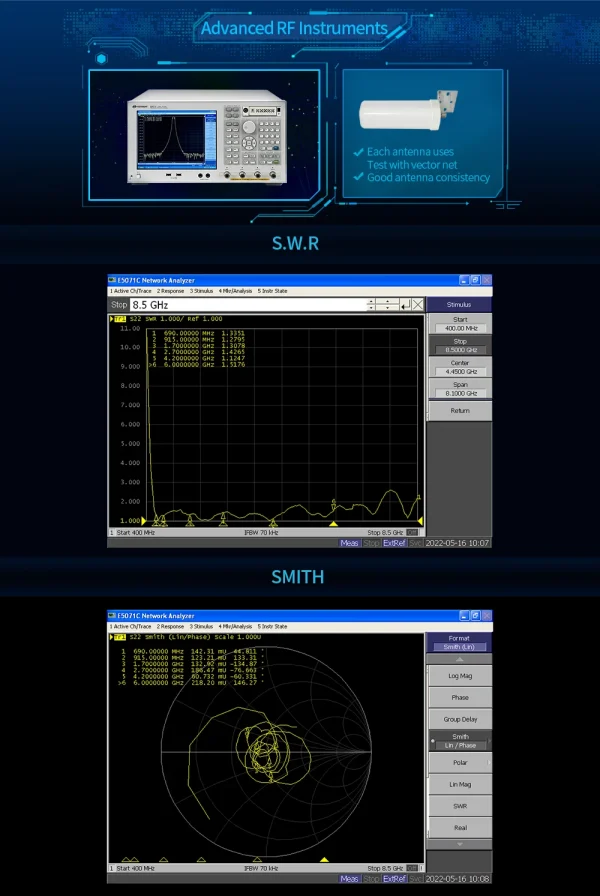 هوائي ZIISOR 5G لتقوية الإشارة في الهواء الطلق 4G LTE راوتر هوائيات طويلة المدى مع كابل ثلاثي الأبعاد N أنثى RP SMA ذكر