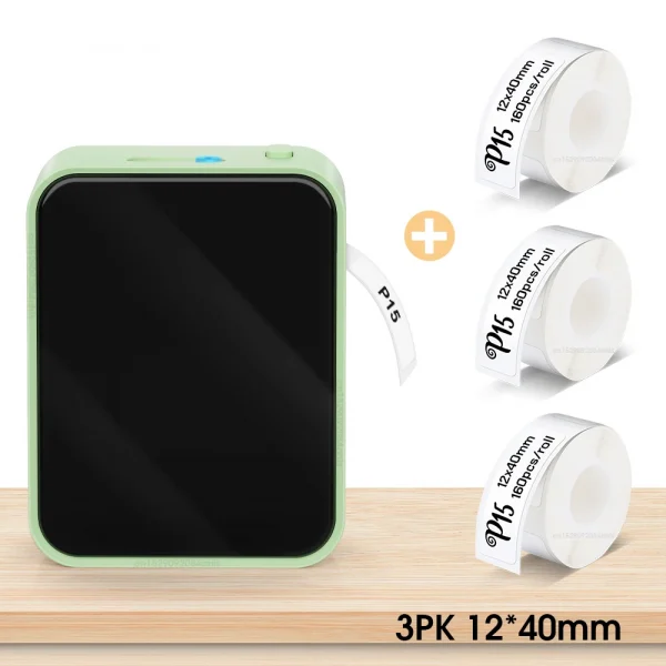 سماعة لاسلكية تعمل بالبلوتوث طابعة ملصقات طابعة حرارية محمولة Marklife P15 آلة وضع العلامات بدون حبر صانع الملصقات الصغيرة P15 ملصق