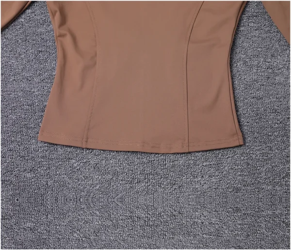 سترة رياضية نسائية بأكمام طويلة، معطف للتمرين في صالة الألعاب الرياضية، ملابس رياضية لليوجا