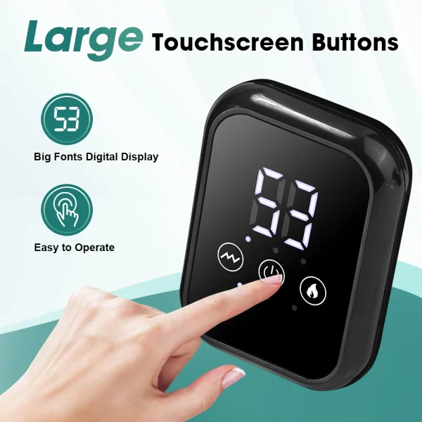 تكبير التدفئة الكهربائية مدلك الكتف والركبة 3 مستويات الكهربائية الاهتزاز العضلات الاسترخاء حزام لعضلات الذراع