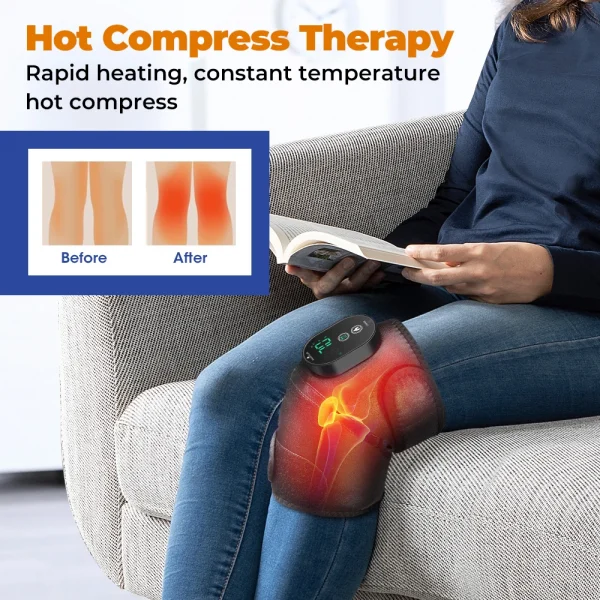 3 في 1 لوحة التدفئة الكتف الركبة دعامة المرفق لالتهاب المفاصل الساخن ضغط حزام تدليك المفاصل تعزيز الدورة الدموية نيباد