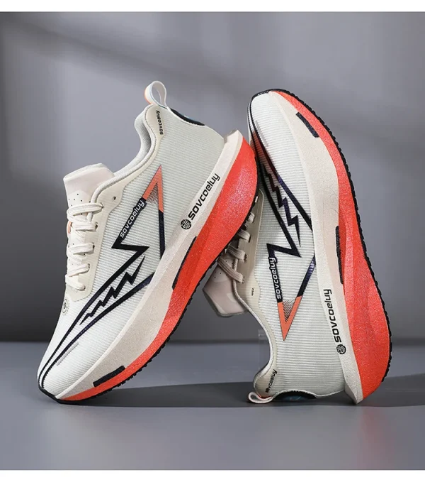 أحذية الجري المصنوعة من الكربون المتخصصة في الماراثون للرجال رياضية قابلة للتنفس وخفيفة الوزن للنساء أحذية رياضية مريحة مضادة للانزلاق