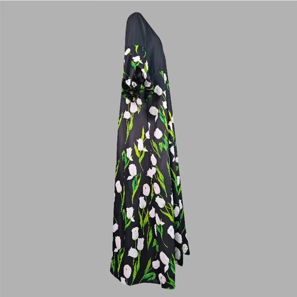 قمصان أنيقة ذات ياقة واقفة مطبوعة بالأزهار، فساتين طويلة للسيدات، أكمام فانوس ربيعية، معاطف واقٍ من المطر بصدر واحد