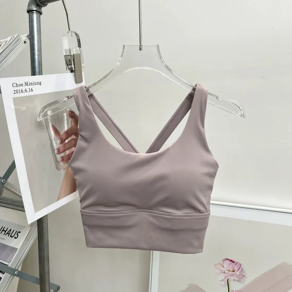 حمالة صدر رياضية مقاومة للصدمات للتمارين عالية الكثافة، كوب شامل، للجري، مجمعة، يوغا، جميلة للظهر وقابلة للتنفس للنساء