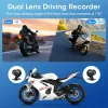 جانسايت محمول 8.1 بوصة IP67 مقاوم للماء للدراجات النارية 4K DVR نظام تحديد المواقع والملاحة اللاسلكية Carplay أندرويد السيارات موتو مسجل مراقب