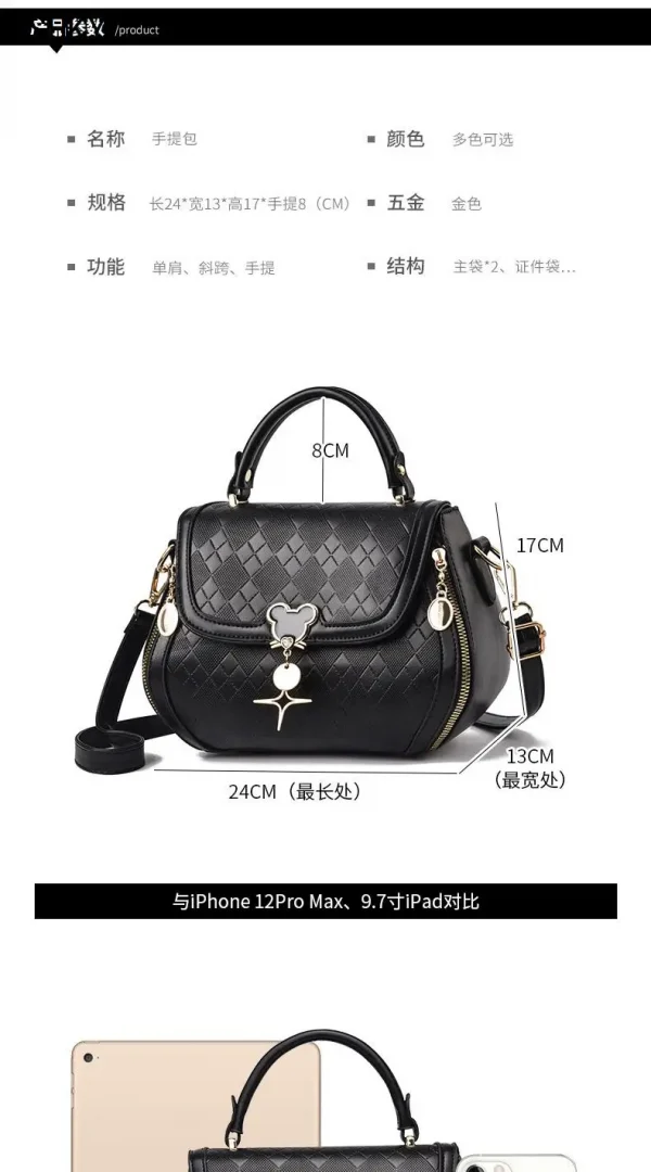 حقيبة يد نسائية حقيبة للنساء حقيبة كتف كيس فام رئيسي فاخر مصمم جلد طبيعي حقيبة نسائية القوس دلو حقيبة