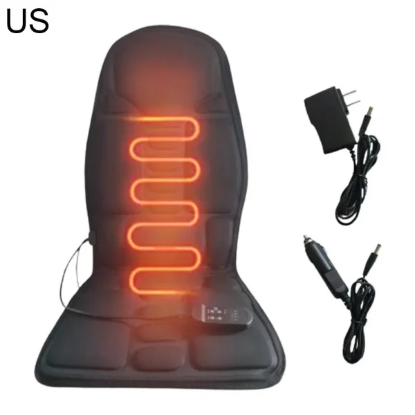الكهربائية الظهر مدلك الأشعة تحت الحمراء تدليك كامل الجسم وسادة كرسي الشتاء المنزلية وسادة ساخنة مقعد السيارة غطاء الوسادة العالمي