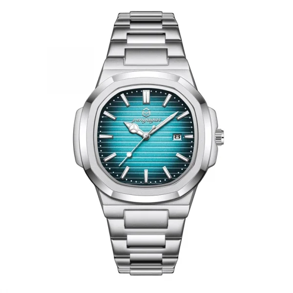 2026 جديد فاخر العسكرية رجل ساعة مربع مقاوم للماء مضيئة تاريخ الأسبوع الرجال ساعة الفولاذ المقاوم للصدأ الكوارتز ساعات رجالية Reloj + صندوق