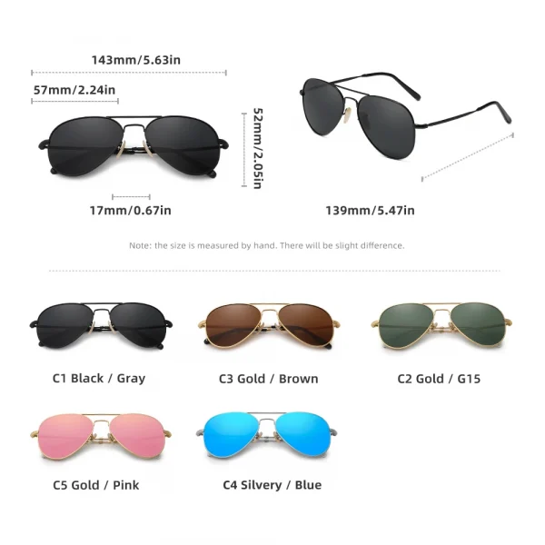 KINGSEVEN موضة السببية الطيار النظارات الشمسية الرجال النساء الاستقطاب UV400 مكافحة وهج سبيكة إطار كبير نظارات HD عدسة النظارات الفاخرة