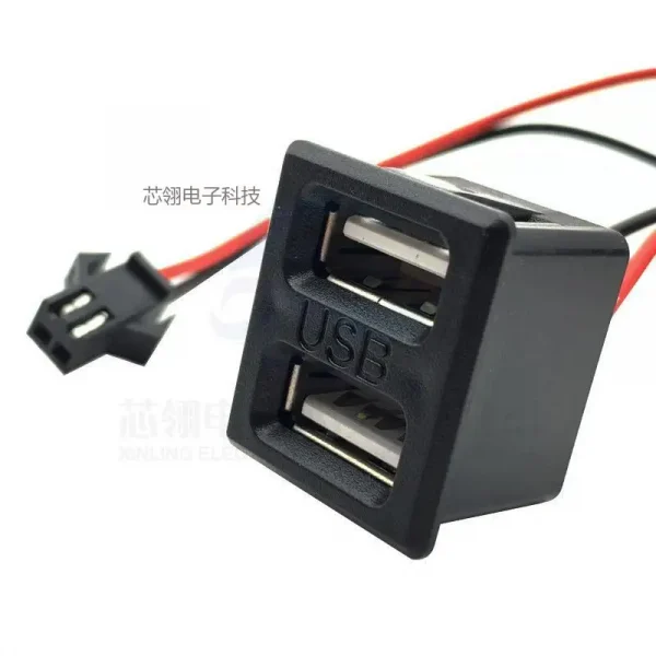 USB female seat type-c double socket usb a female, lamp charging socket power socket with cable connector