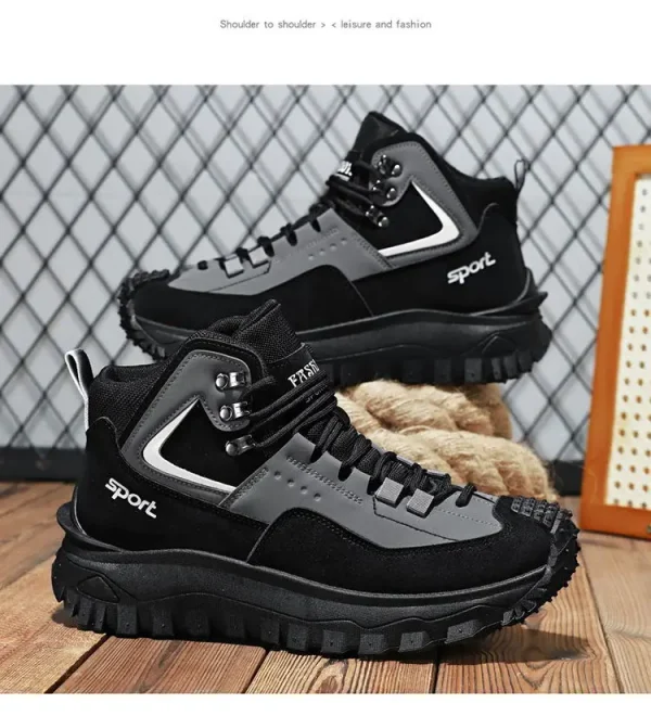 جديد الرجال عالية الجودة ماركة الأحذية الجلدية سلامة العمل الأحذية