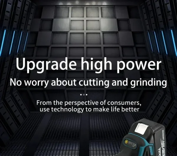 ماكيتا DGA404 100/125 مم 10000 دورة في الدقيقة مطحنة زاوية لاسلكية بدون فرشاة - أداة تلميع قطع المعادن/الخشب/البلاط مع الملحقات