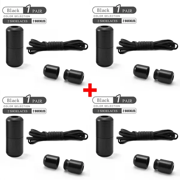 Elastic No Tie Shoelaces Semicircle Shoe Laces For Kids and Adult Sneakers Shoelace Quick Lazy Metal Lock Laces Shoe Strings