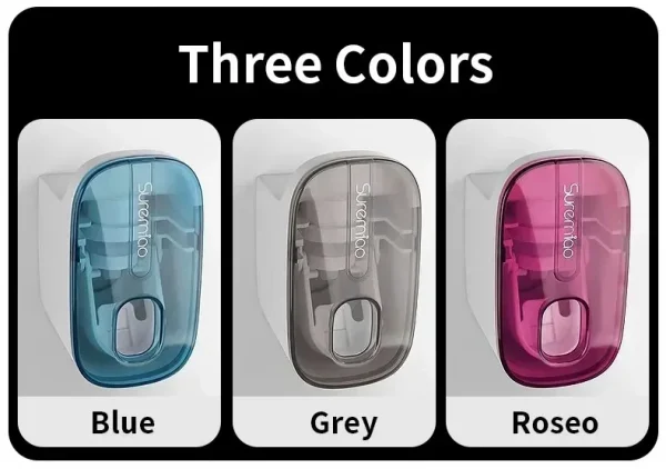 موزّع معجون أسنان مع حامل فرشاة جداري.