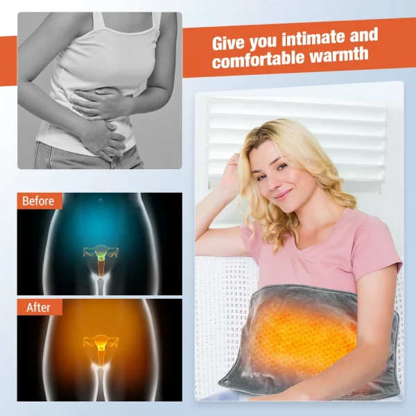 3 مستويات لوحة التدفئة الكهربائية الجرافين حزام الرحم الباردة واقية من اليد الخصر الاحترار وسادة USB إعادة شحن البطن دفئا
