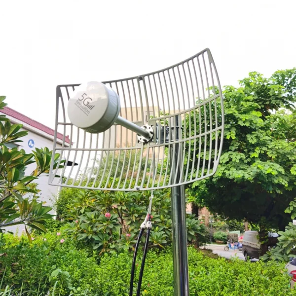 هوائي MIMO خارجي لشبكات 5G/4G/3G/2G، 600-6000 ميجاهرتز، مكاسب عالية 2X30dBi، تغذية خارجية طويلة المدى، لـ STC Zain Mobily