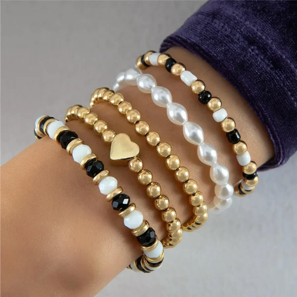 طقم أساور ذهبية اللون على شكل حرف C عتيق بسيط من المعدن مع فتحة قابلة للتعديل للنساء 2024 مجوهرات عصرية عالية الجودة هدايا