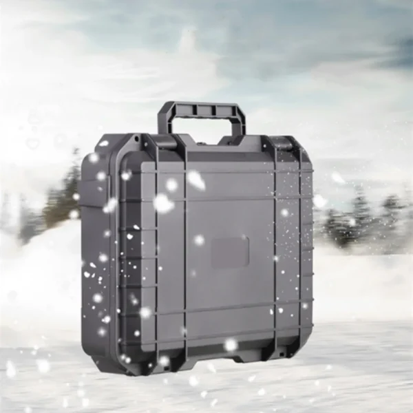 صندوق أدوات حقيبة حمل صلب مقاوم للماء مع صندوق تخزين إسفنجي مقطوع مسبقًا وواقي أمان منظم صندوق الأجهزة مقاوم للصدمات