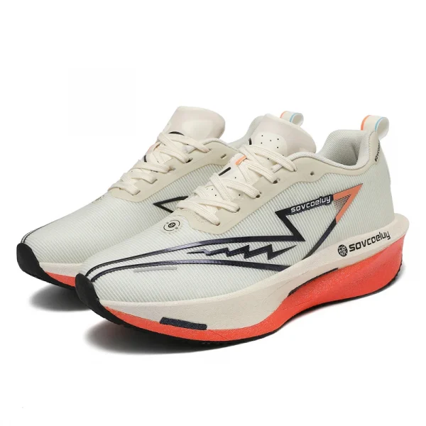 أحذية الجري المصنوعة من الكربون المتخصصة في الماراثون للرجال رياضية قابلة للتنفس وخفيفة الوزن للنساء أحذية رياضية مريحة مضادة للانزلاق