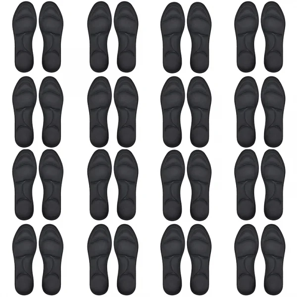 4 قطع نعال إسفنجية للتدليك 5D سميكة قابلة للتنفس توسيد مريح مناسب لنعال الكعب العالي