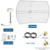 5G Ultra Wide-band Dual Polarized Directional Grid Parabolic Antenna 2*30dBi for Improve 5G 4G CPE MIMO Router Network Speed