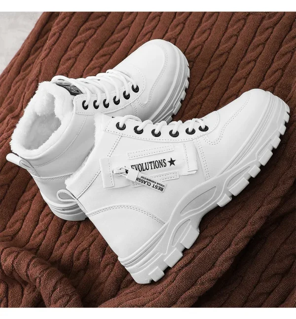 أحذية ثلج نسائية، أحذية قطنية صوفية شتوية، أحذية قطنية دافئة ومتعددة الاستخدامات، أحذية نسائية كبيرة الحجم