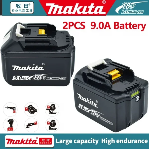 makita 18v battery Genuine 18V Makita 6Ah Makita Battery BL1840 BL1830B BL1850B BL1850 BL1860 BL1815 Replacement Lithium Battery