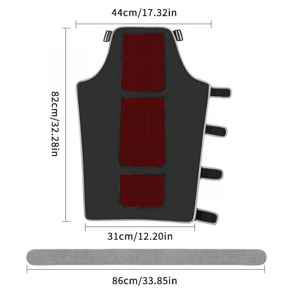 العلاج بالضوء الأحمر التدفئة الكهربائية لفافة الورك والساق - تخفيف آلام العضلات والحفاظ على الدفء وسادة العلاج الحراري الكهربائية إجهاد العضلات