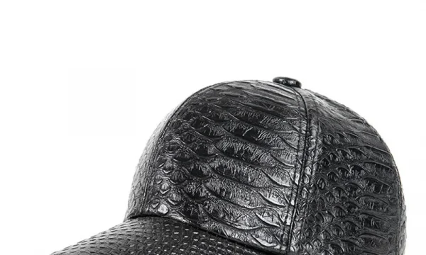 الرجال النساء رواية التمساح نمط بولي Leather الجلود الشرير ظلة قبعة بيسبول الربيع الرياضة واقية من الشمس الهيب هوب الرقص قابل للتعديل قبعة U13