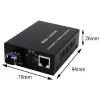 1 Pair Fiber Optical Media Converter 1 Port SFP to 1 RJ45 Gigabit Optical Fiber Ethernet 10/100/1000M