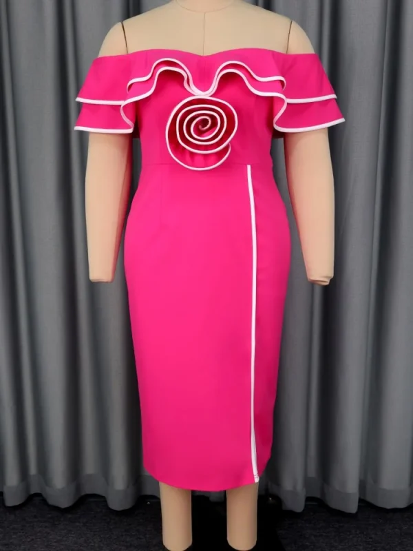 فساتين أفريقية للنساء أنيقة للربيع والصيف فستان داشيكي متوسط الطول بأكمام قصيرة للسيدات للسهرة الملابس الأفريقية التقليدية 2026