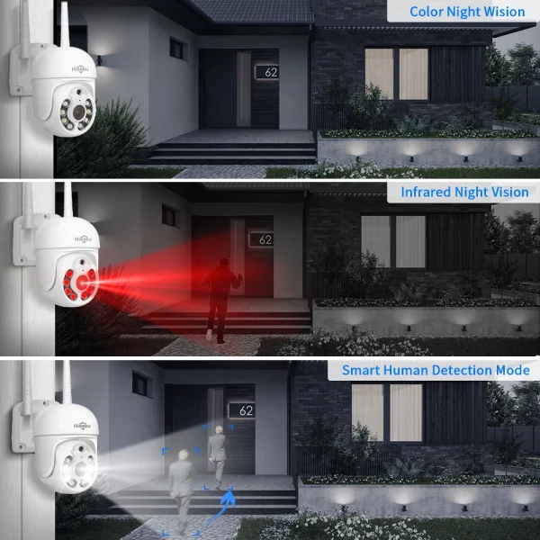 Hiseeu 3/5MP 10CH NVR مع شاشة 10.1 بوصة مجموعة كاميرات أمنية لاسلكية في الهواء الطلق كاميرا IP مقاومة للماء مجموعة نظام المراقبة بالدوائر التليفزيونية المغلقة