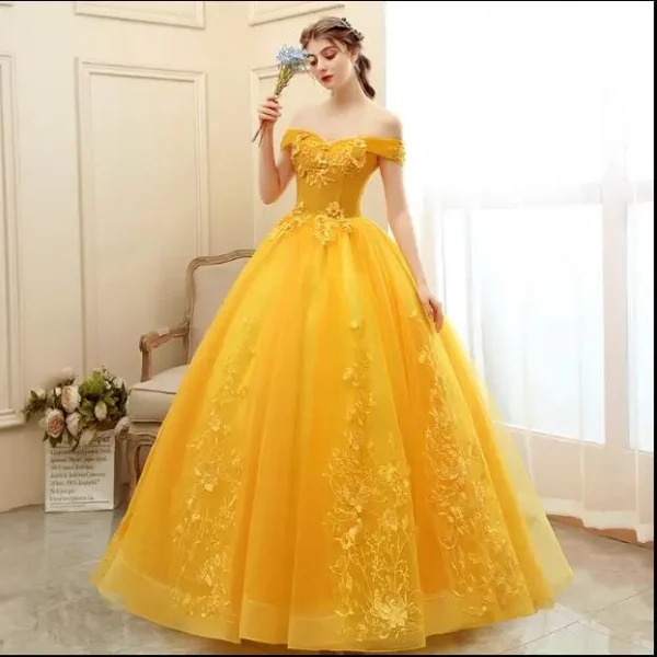 فساتين حفلات فاخرة من الدانتيل الذهبي 15 Anos فساتين كوينسيانيرا عتيقة 12 لون فيستدو دي 15 quinceaneras