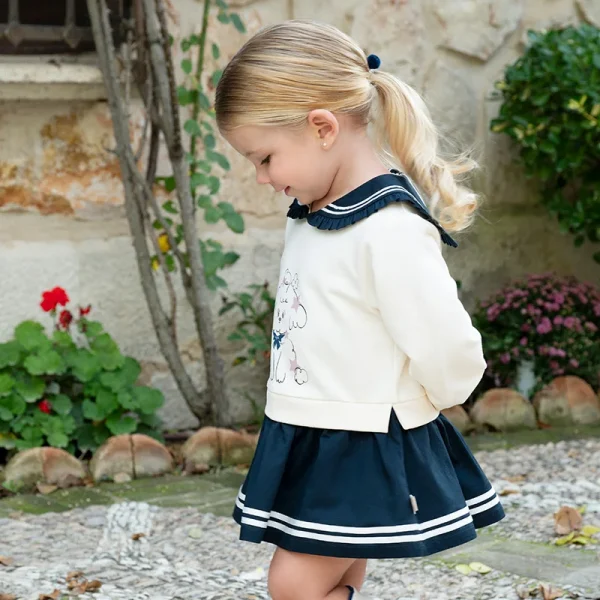 هودي أطفال ربيع 2025 ديف بيلا بطبعة جرو لطيف ولطيف للبنات، قميص مزيف على شكل قطعتين بأسلوب أكاديمي للحفلات DB1250891