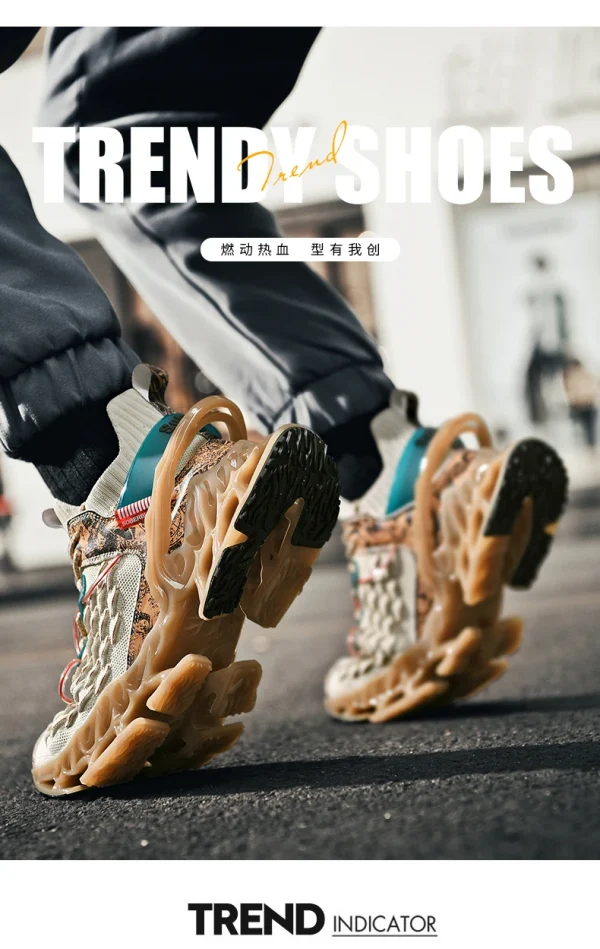 🔹 حذاء رياضي رجالي كاجوال بدون كعب