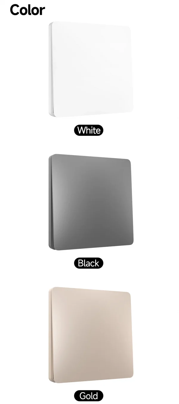 QX-305 Gray Self-powered wireless Remote Control Light Switch RF433Mhz 1/2 way Electric Switch