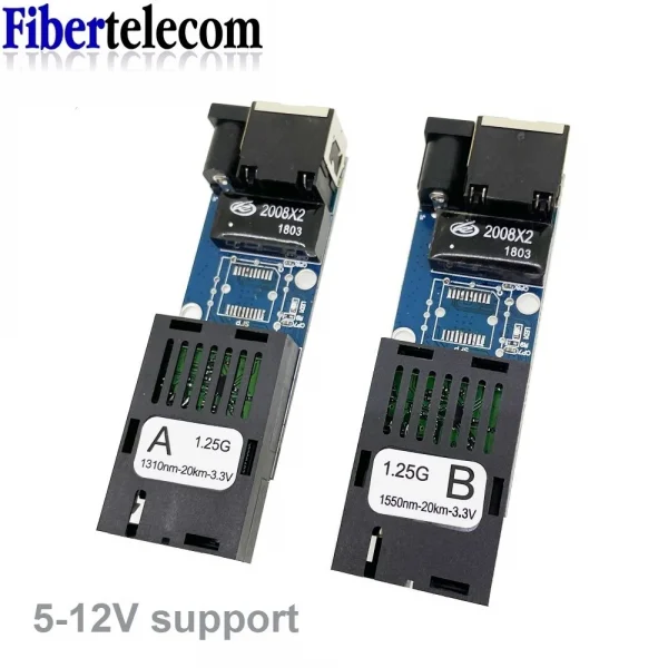 1 زوج صغير جيجابت الألياف محول الوسائط البصرية 100/1000Mbps جهاز الإرسال والاستقبال البصري SC إلى RJ45 محول إيثرنت 20 كجم مع الاتحاد الأوروبي الطاقة