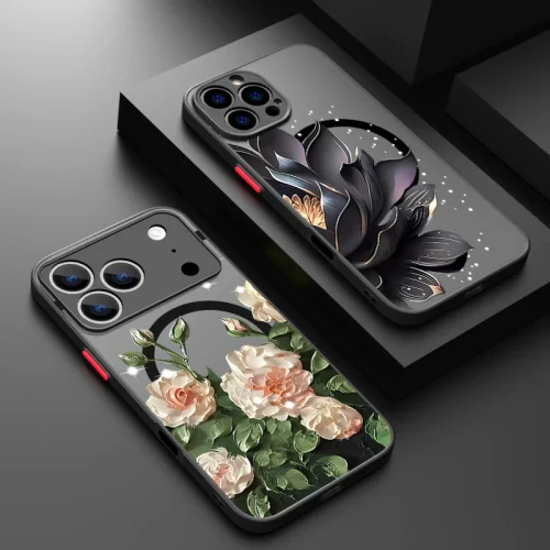 حافظة لهاتف آيفون اير 17 16 15 14 13 برو ماكس 12 برو 16 بلس 16e 11 لهاتف Magsafe مضاد للصدمات